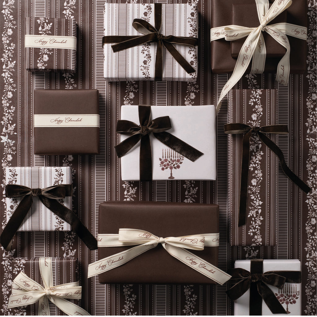 Menorah Motif Wrapping Paper