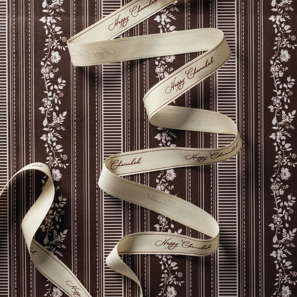 Happy Chanukah Cotton Ribbon