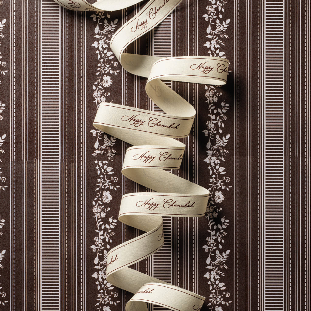 Happy Chanukah Cotton Ribbon