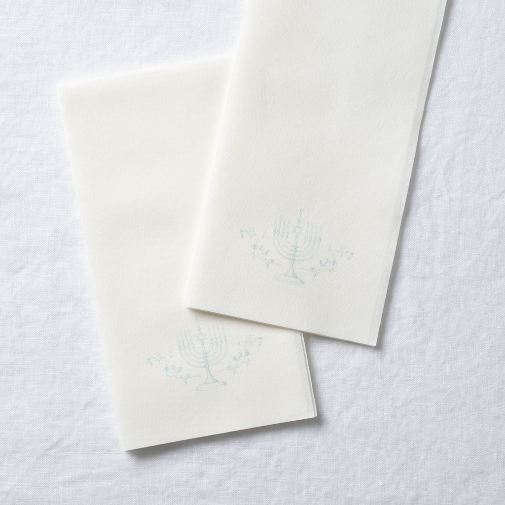 Ahava Menorah Guest Towel Napkins | The Chef's Wife Edition
