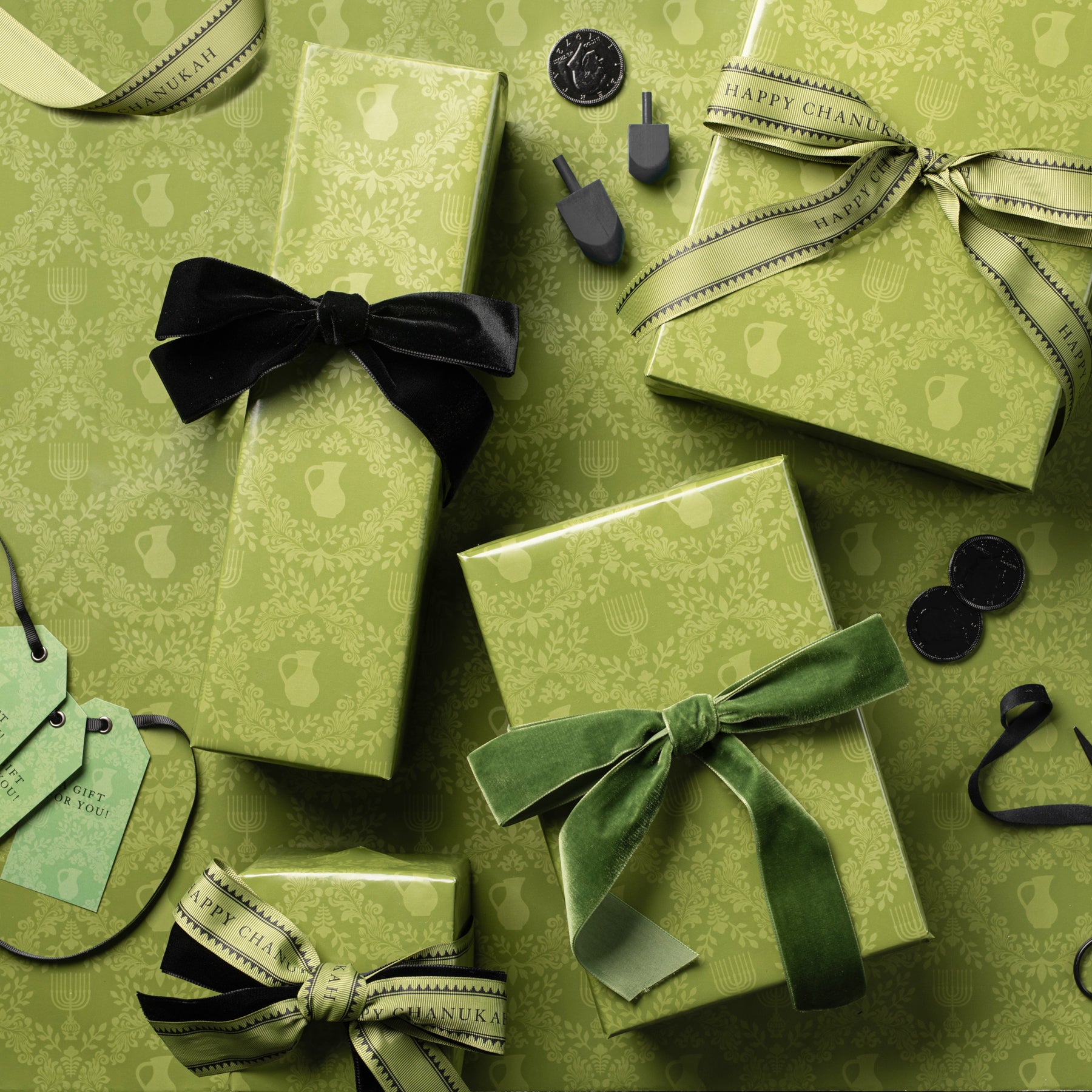 Olive Branch Gift Wrap Paper