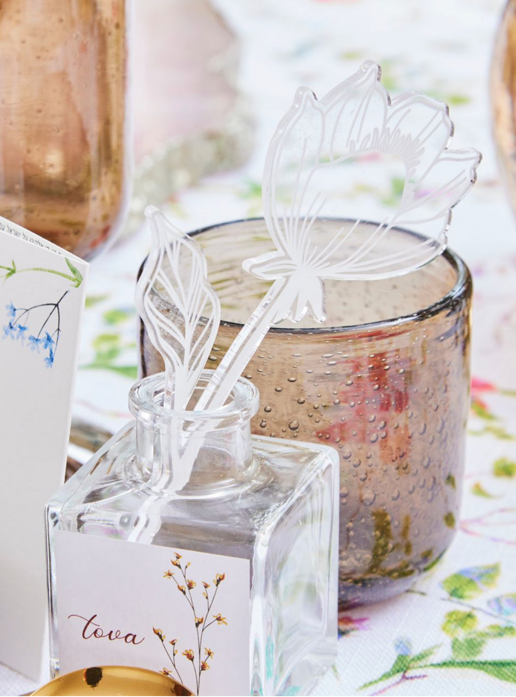 Shavuos Blooms Collection Acrylic Flower sticks