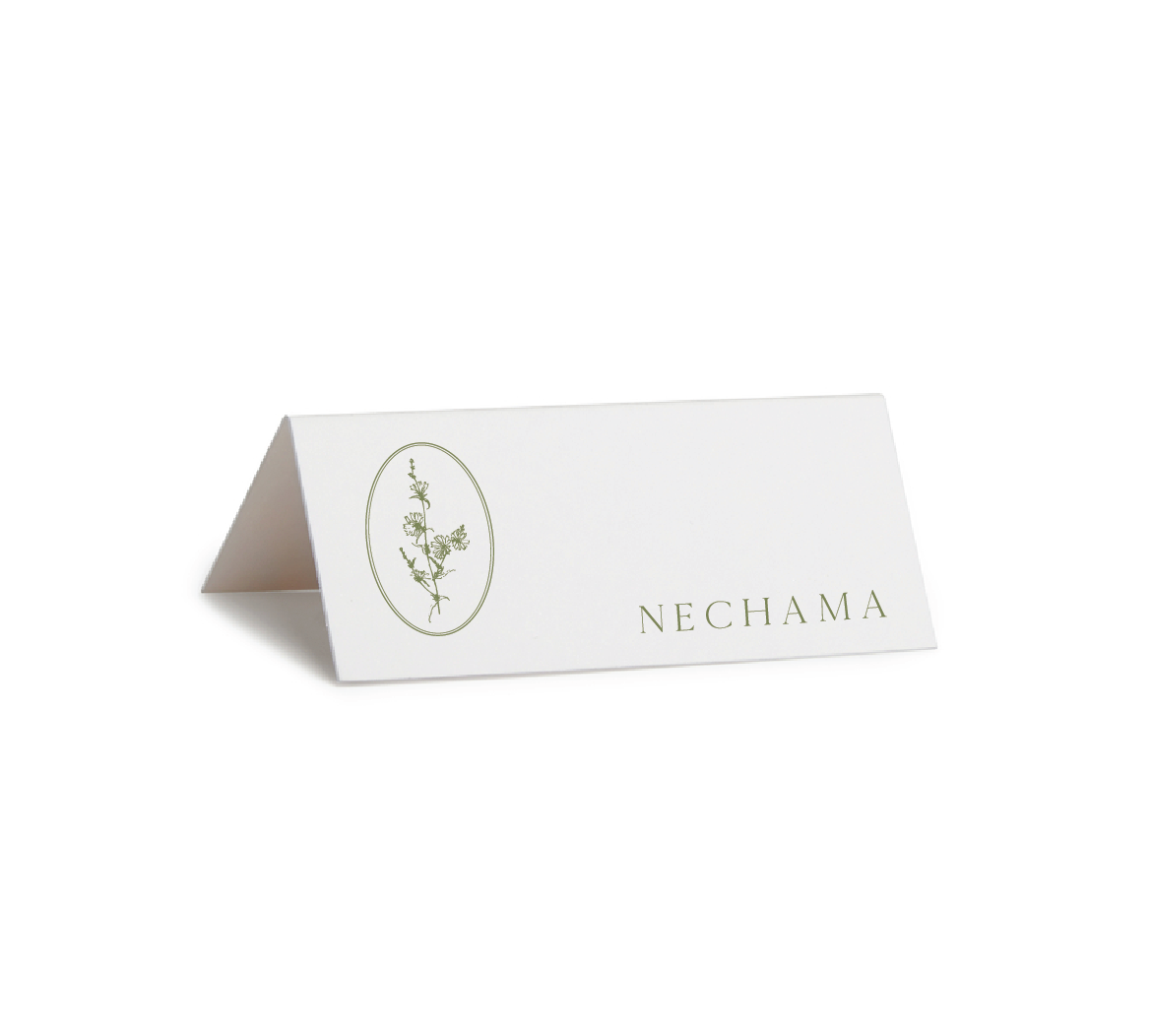 The blooms collection placecard