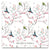 Blossoms and Birds paper placemat
