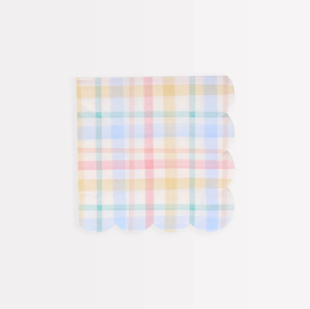Small Spring Plaid Napkins