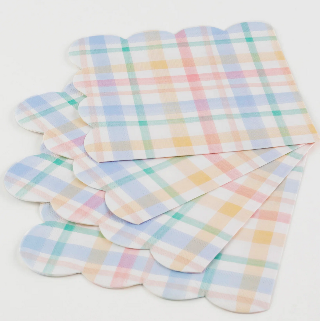 Small Spring Plaid Napkins