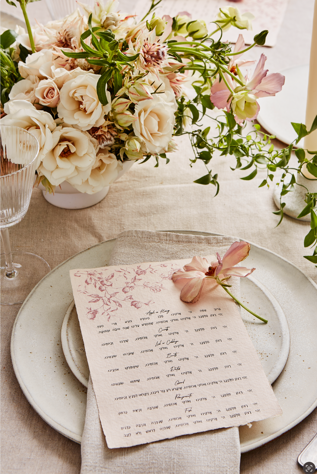 Simanim Card | The Chef's Wife Edition