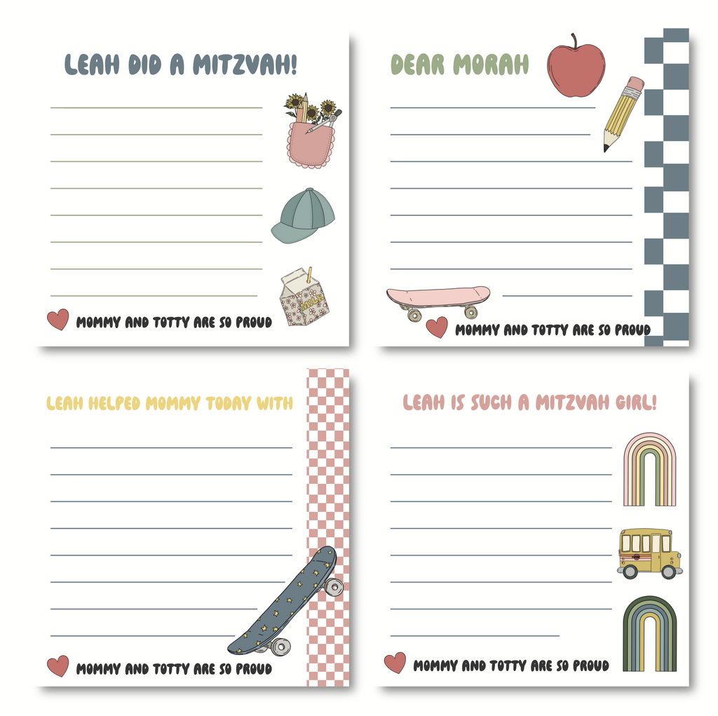 Back to School Mitzvah Notes