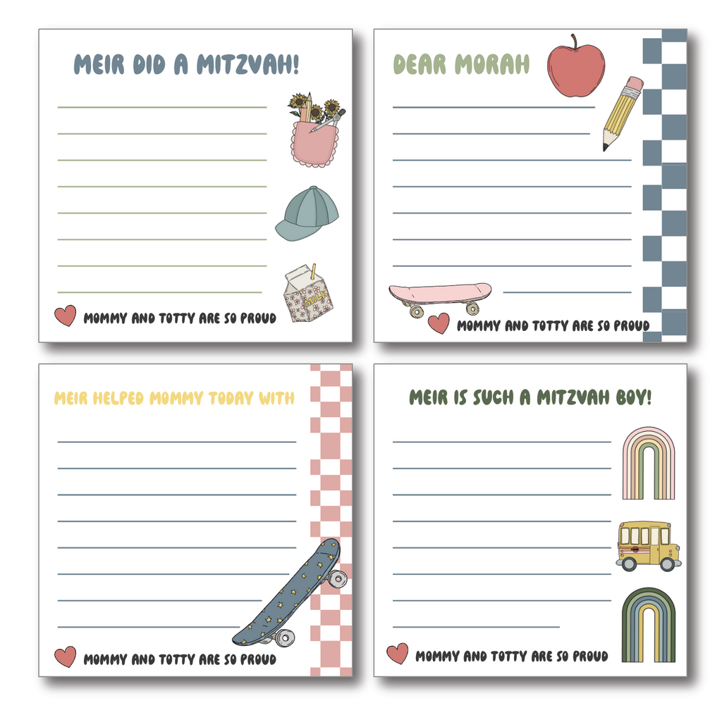 Back to School Mitzvah Notes