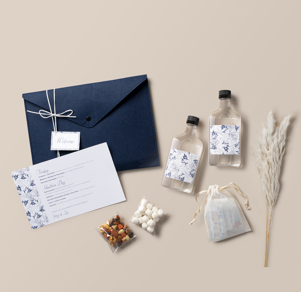 Navy Felt Hostess Envelopes