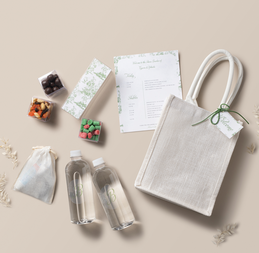 Small Linen Hostess Tote Bag