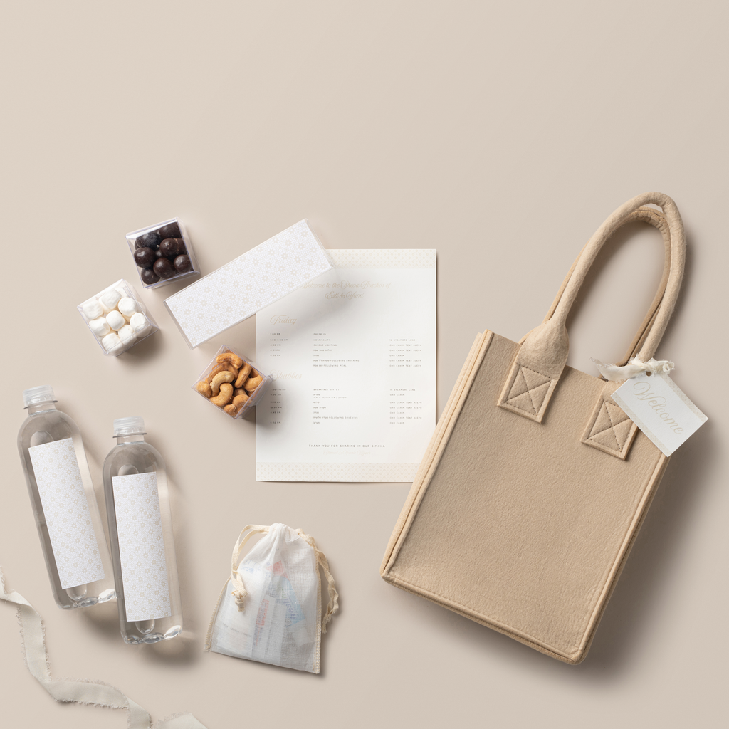 Small Taupe Hostess Tote Bag