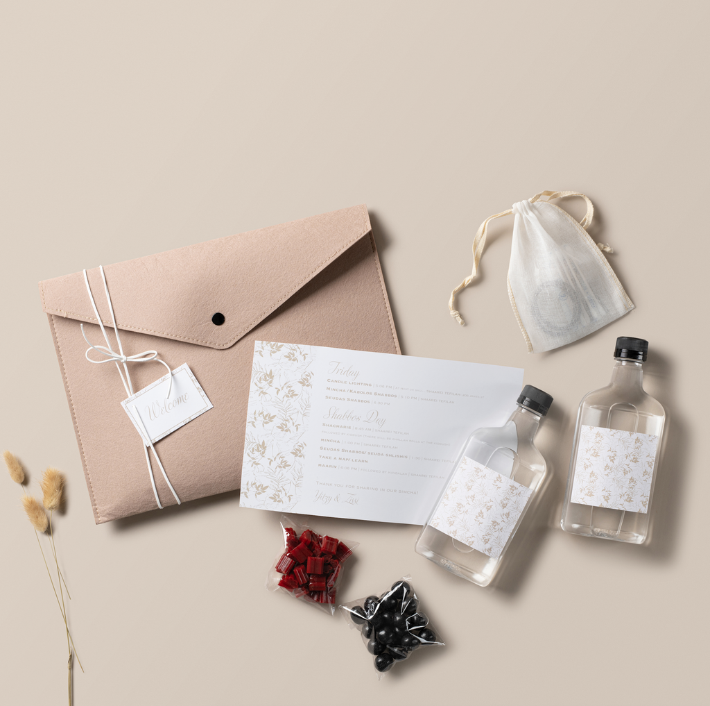 Taupe Felt Hostess Envelopes