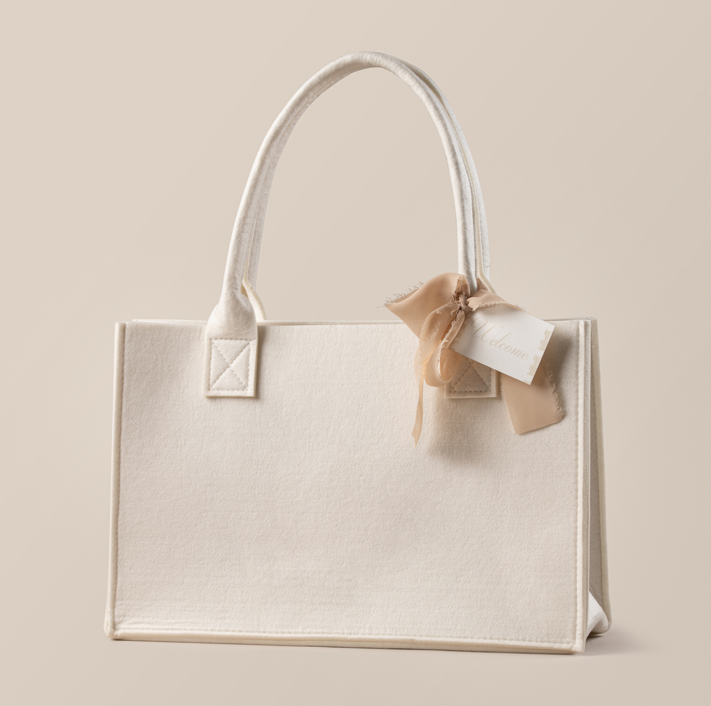 Large Ivory Hostess Tote Bag