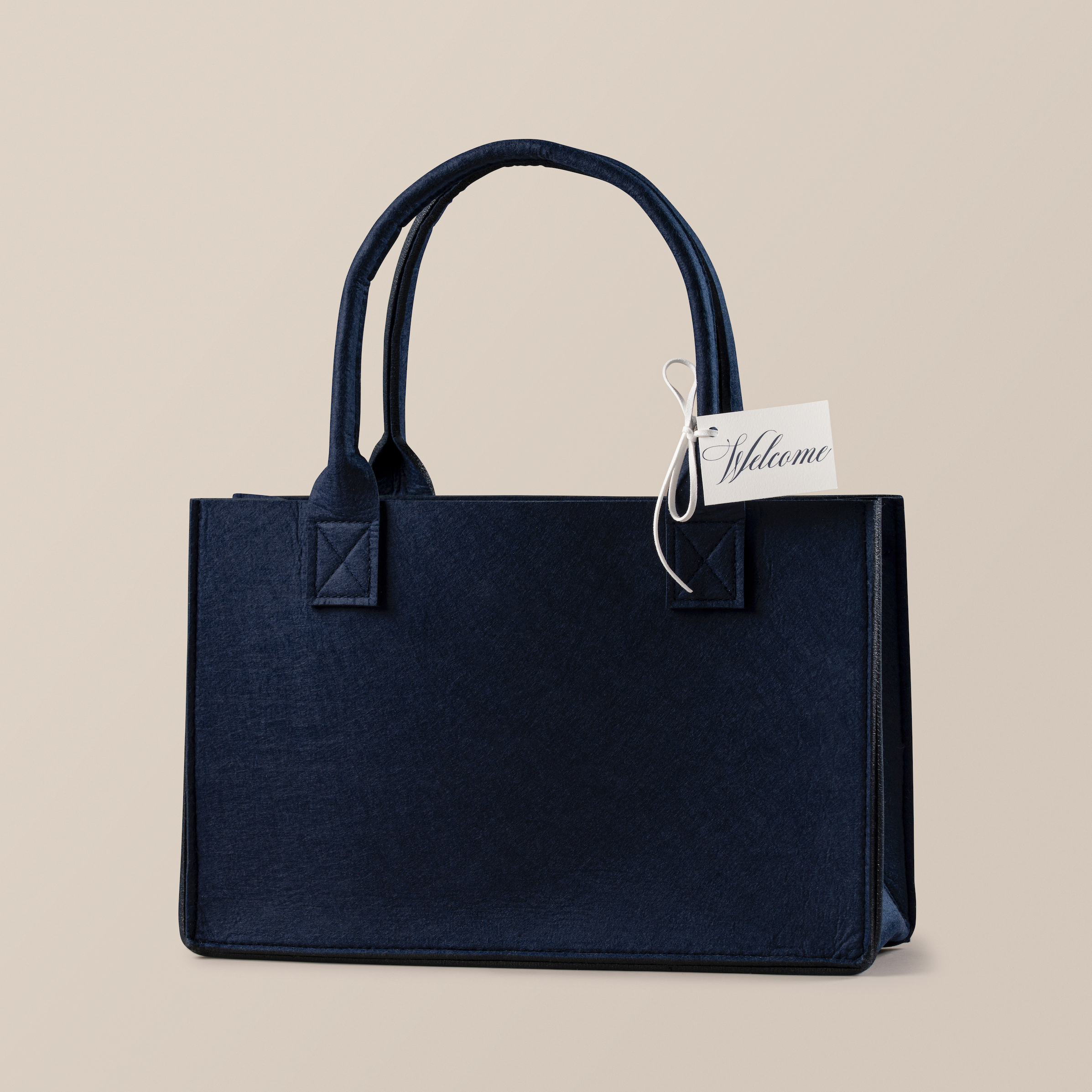 Large Navy Hostess Tote Bag