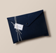 Navy Felt Hostess Envelopes