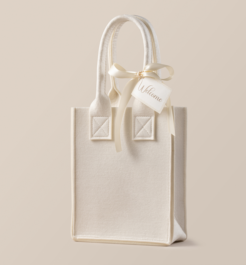 Small Ivory Hostess Tote Bag