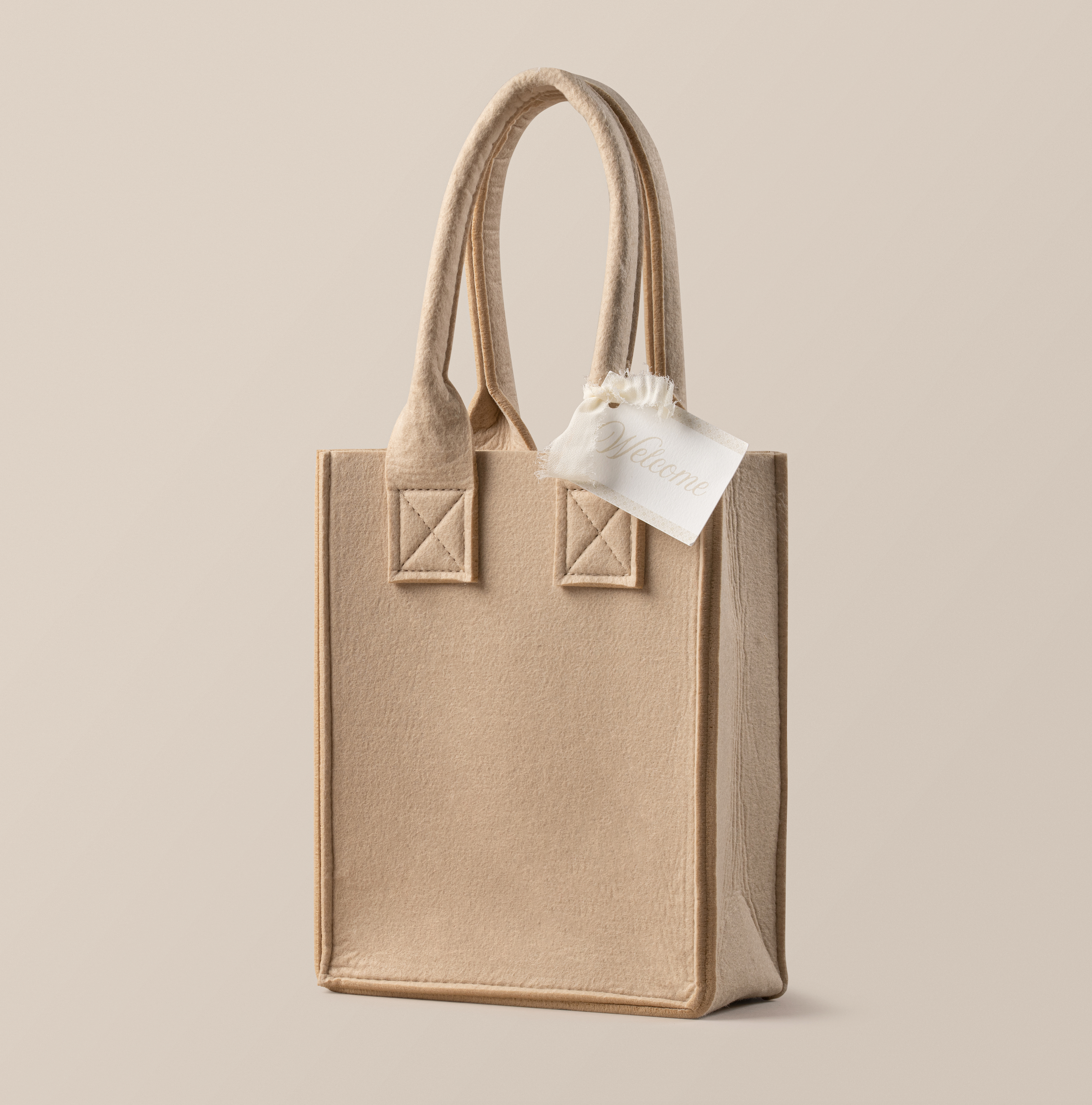 Small Taupe Hostess Tote Bag