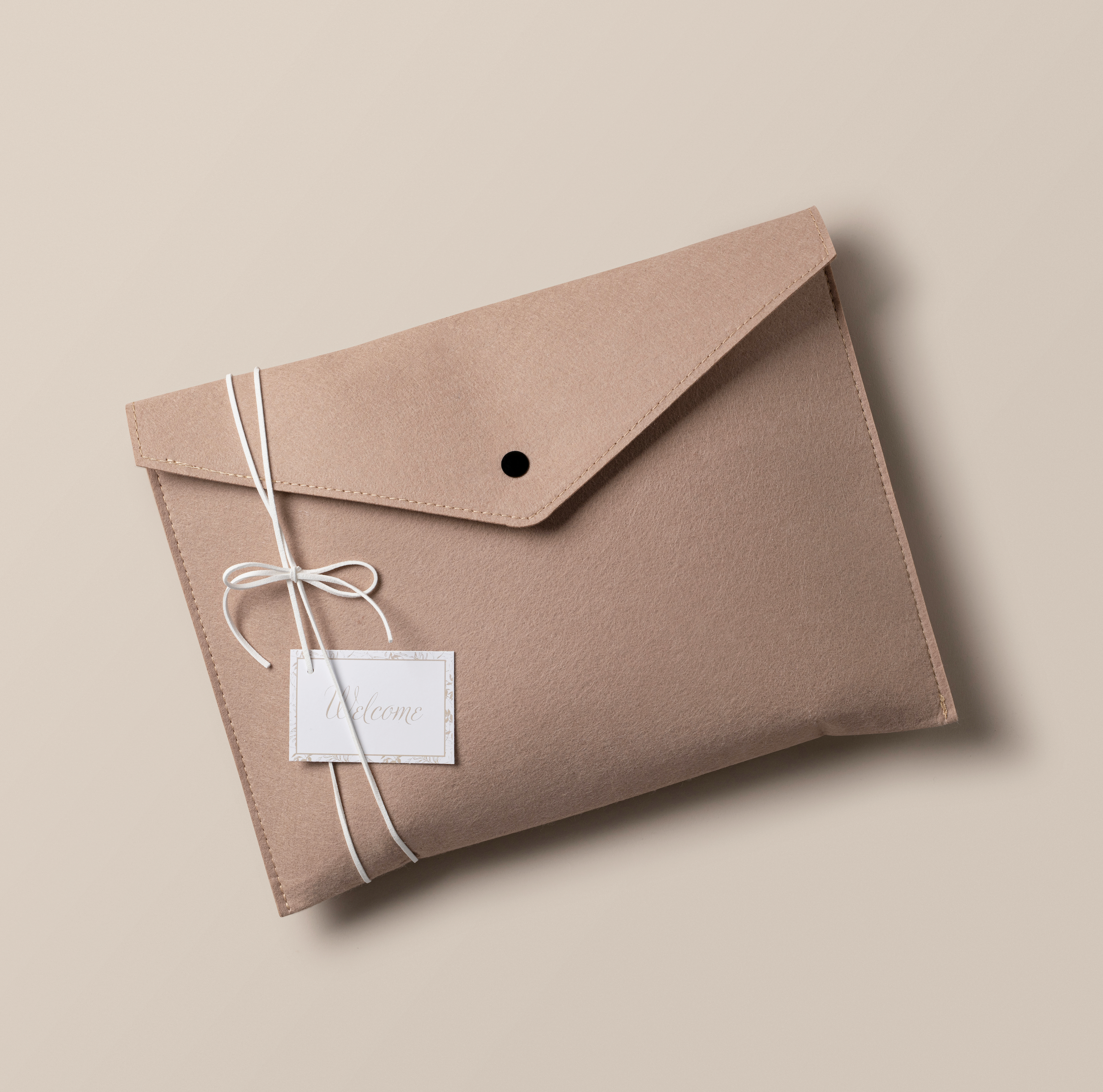 Taupe Felt Hostess Envelopes