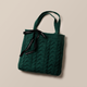 Green Cable Knit Hostess Bag