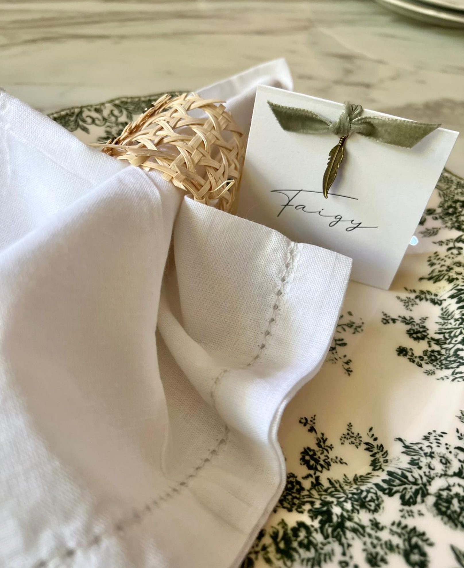 Velvet Charm Place Card