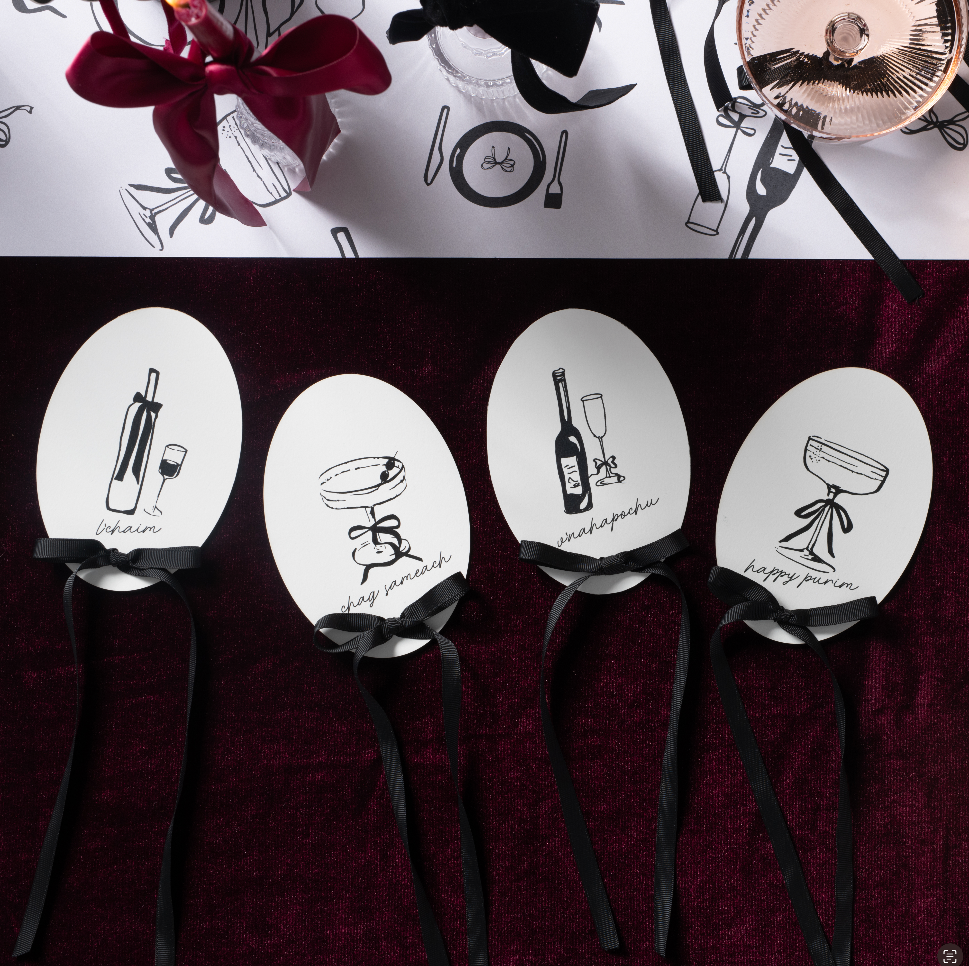 Bows & Bordeaux Place Holder