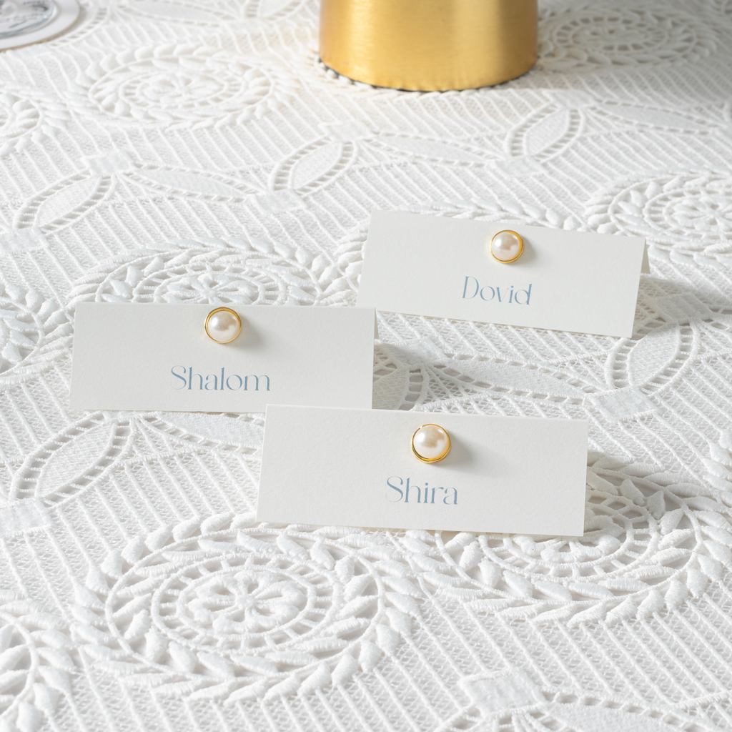 Pearl Embellished Place Card