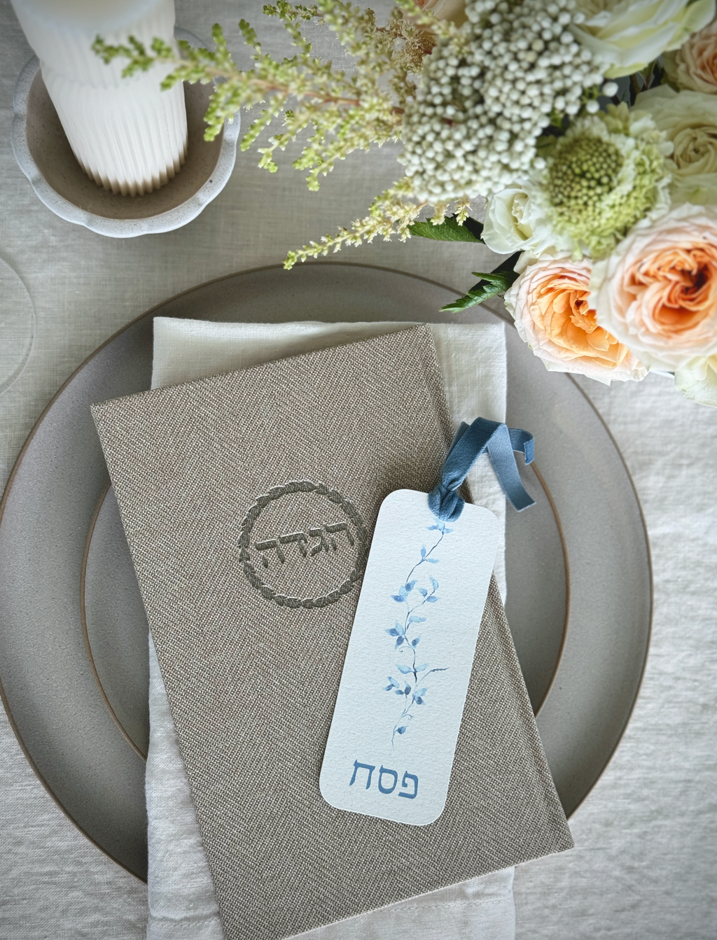 Blue Velvet Passover Bookmark x The Chefs Wife