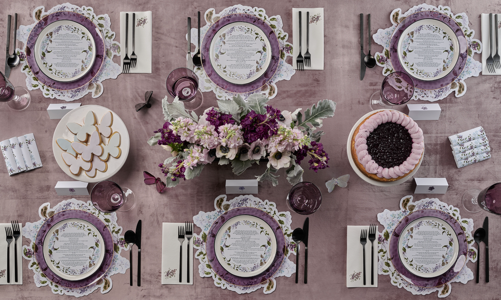 Lilac Bouquet Guest Towel Napkin