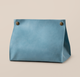 Sky Blue Leather Snap Hostess Pouch