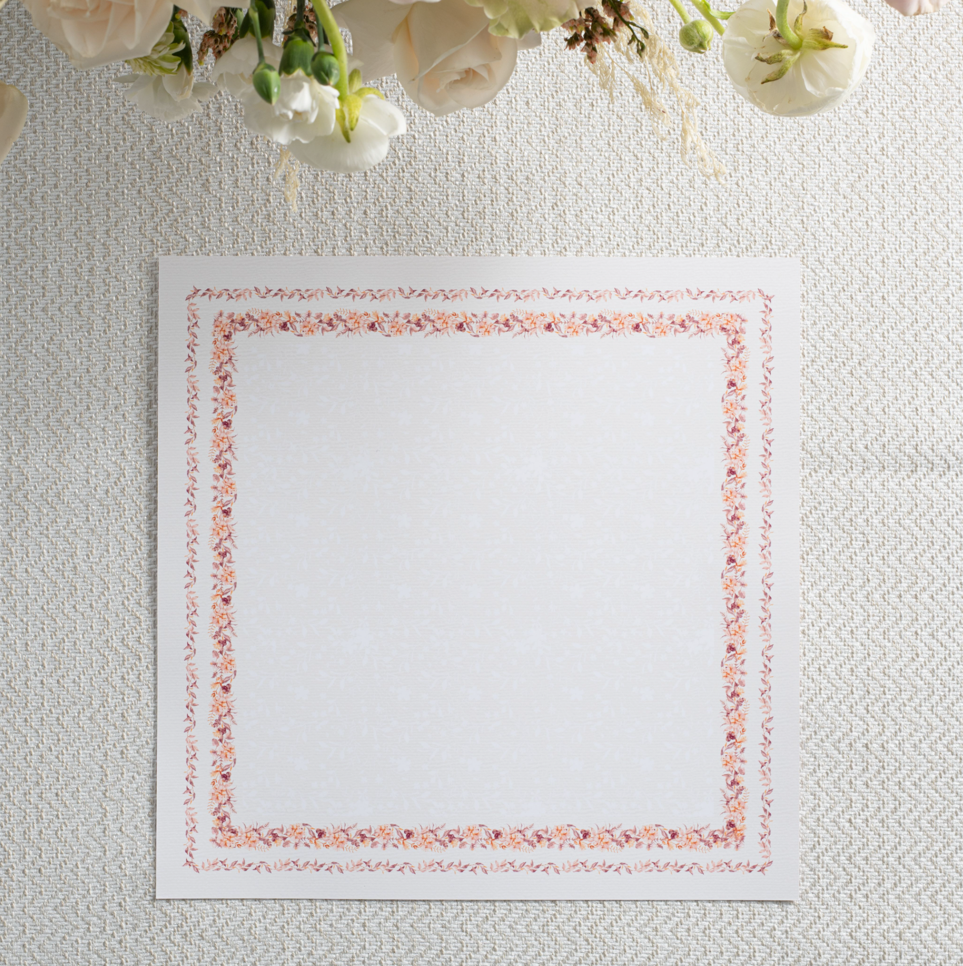 Pastel Blooms Placemat - Shiurim Chart