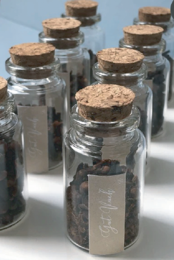 Besamim Mini cork top jars