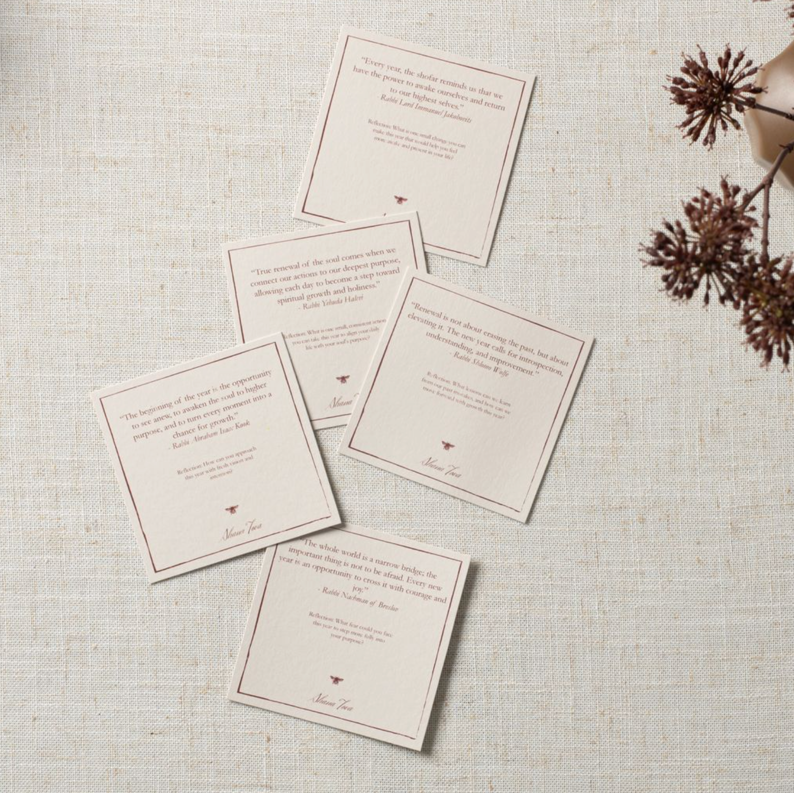 Ode to abundance quote card set | Adina Schlass Collection