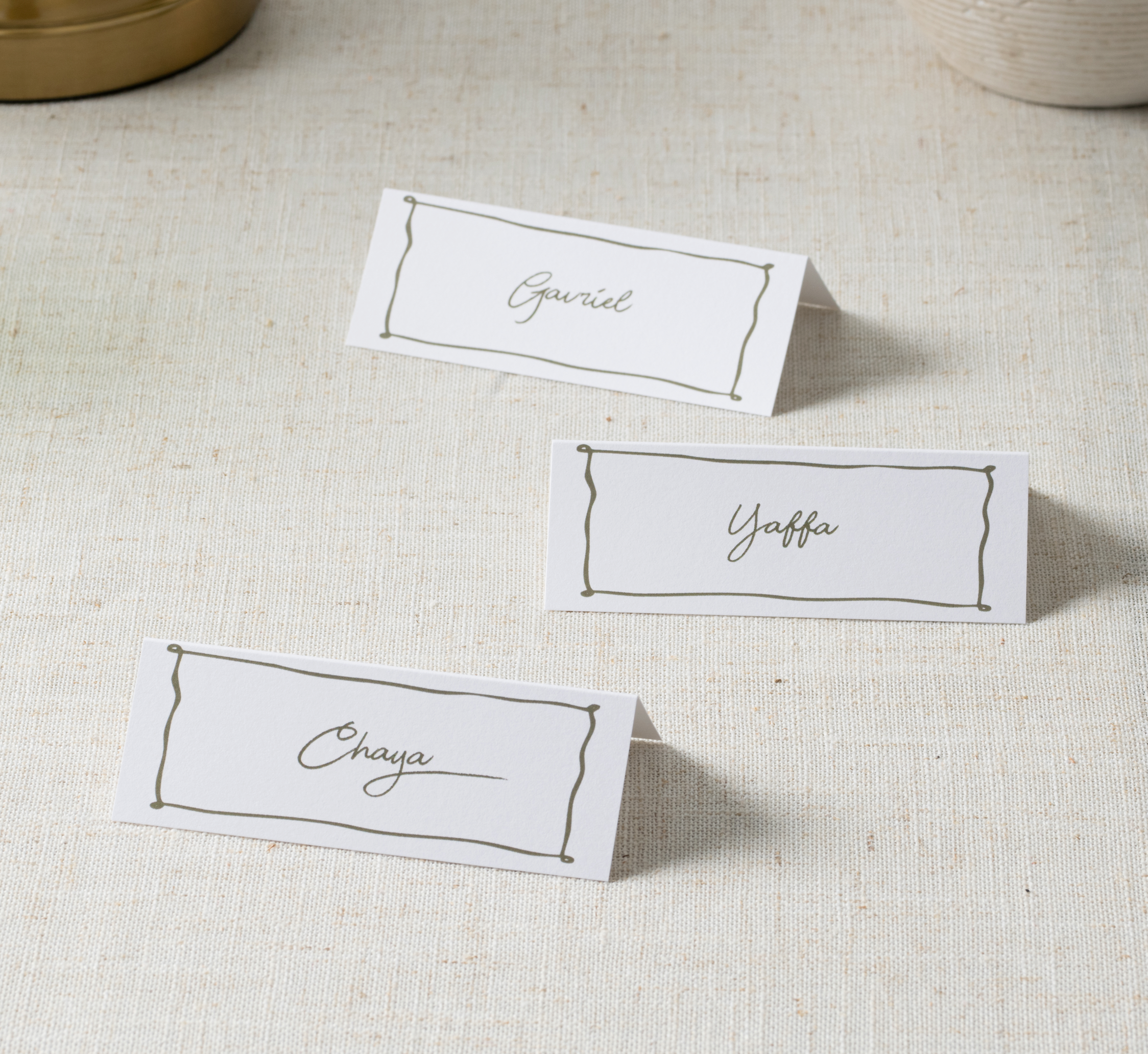 Lattice edge collection placecard