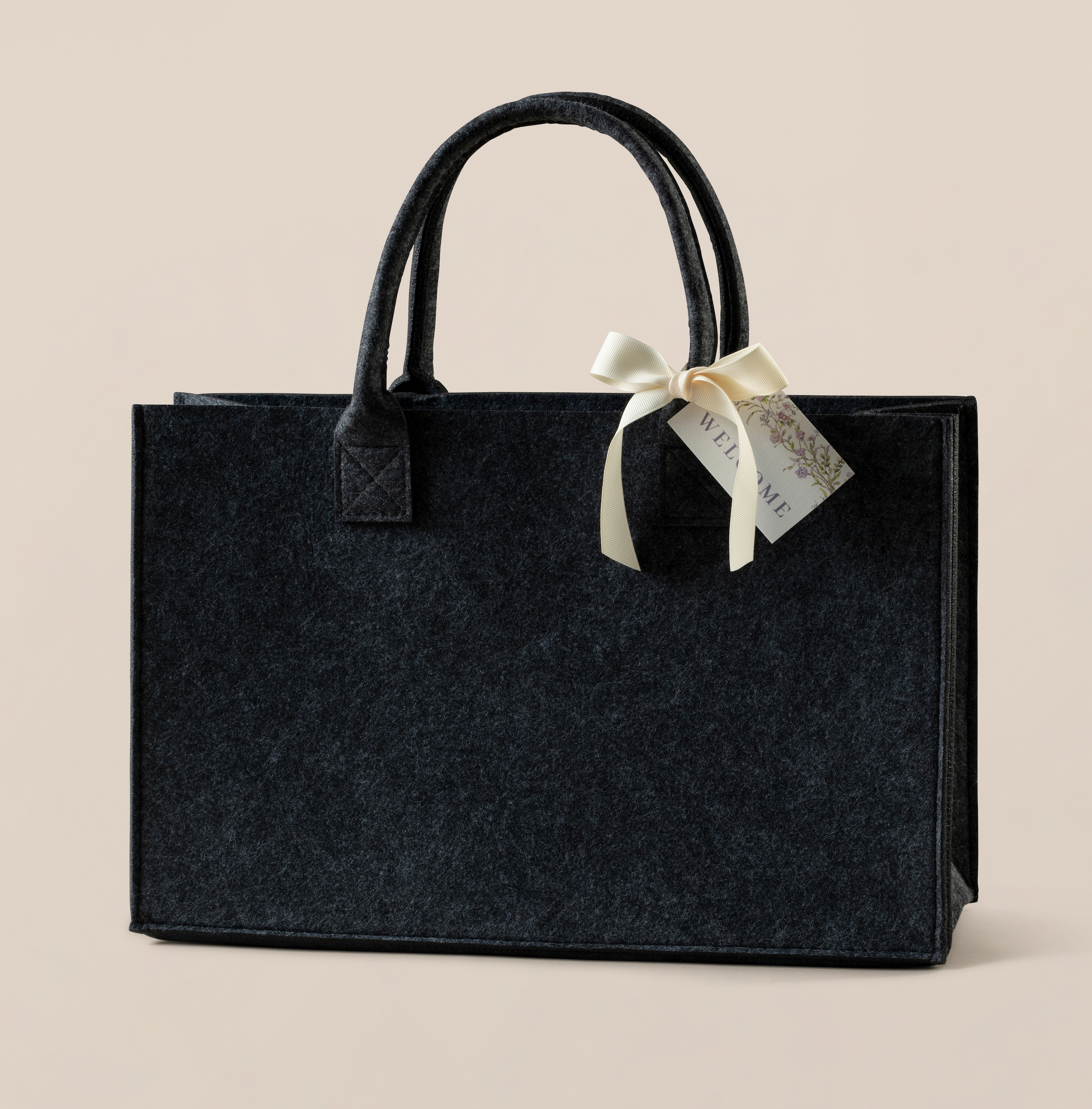 Large Charcoal  Hostess Tote Bag
