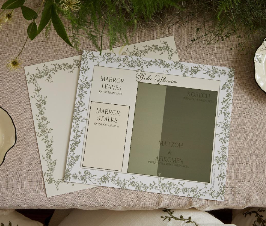 Willow and Vine Placemat - Shiurim Chart x Adina