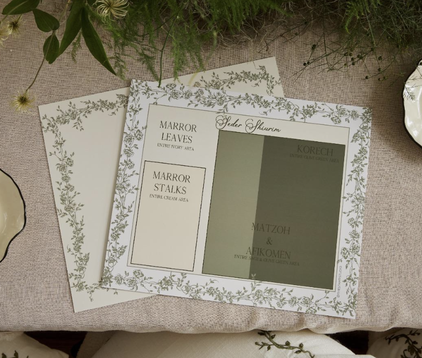 Willow and Vine Placemat - Shiurim Chart x Adina