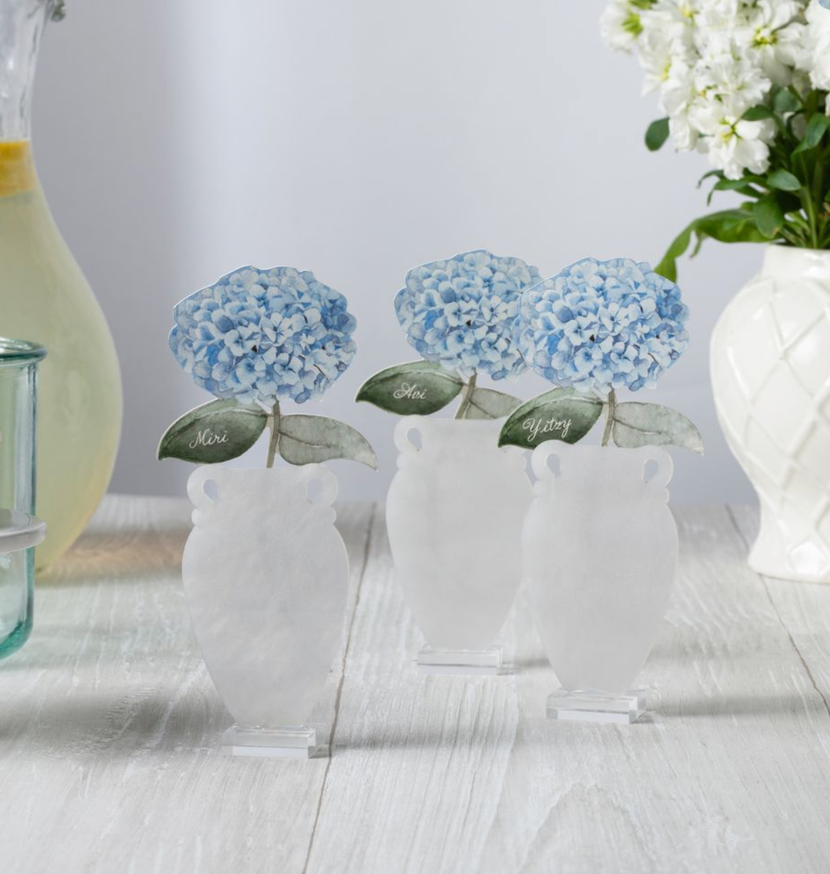 Hydrangea Blue Botanical Vase