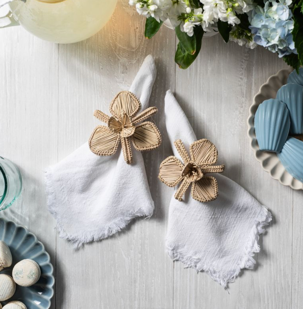 Rattan Blossom Napkin Ring