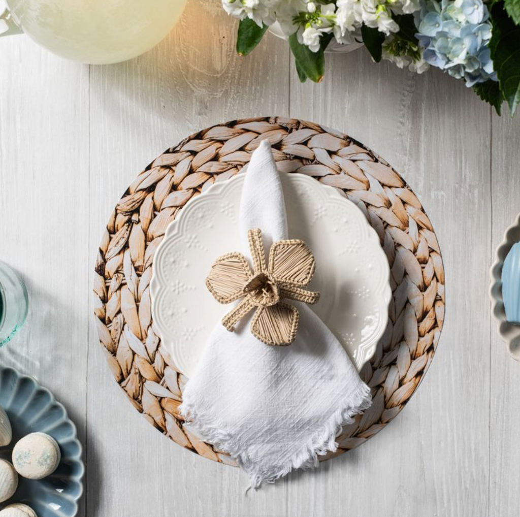 Rattan Blossom Napkin Ring