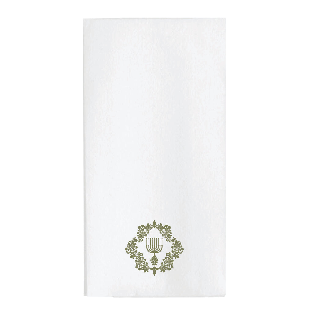 Olive Branch Menorah Guest Towel Napkins
