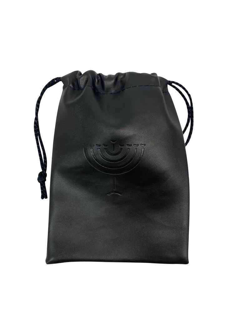 Menorah Leather Pouch Favors