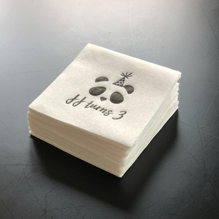 Custom Logo Linen Like Cocktail Napkin