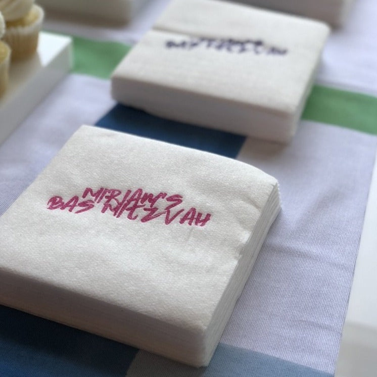 Custom Logo Linen Like Cocktail Napkin