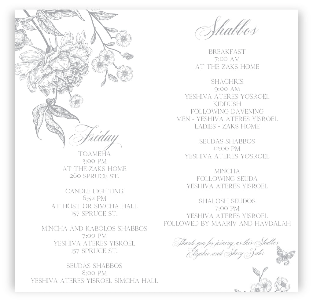 Frayed Florals Wooden Welcome Box