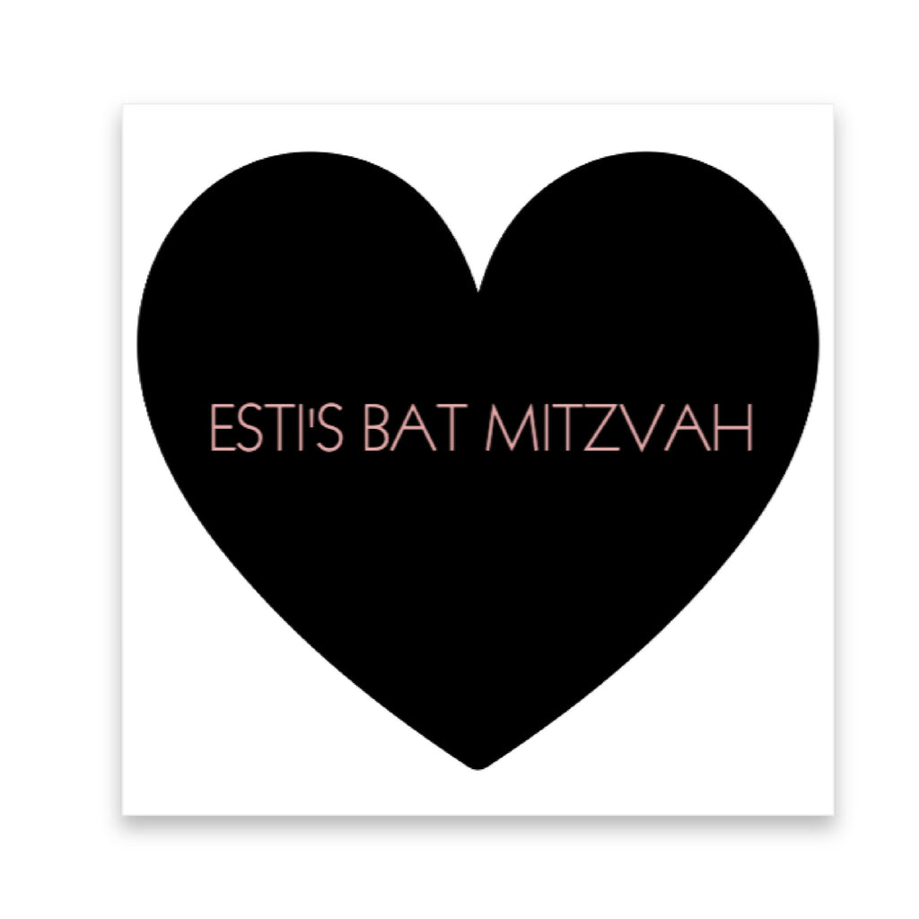 Black heart placemats