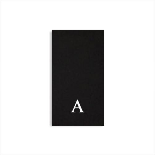 Block Initial Guest Towel Napkins