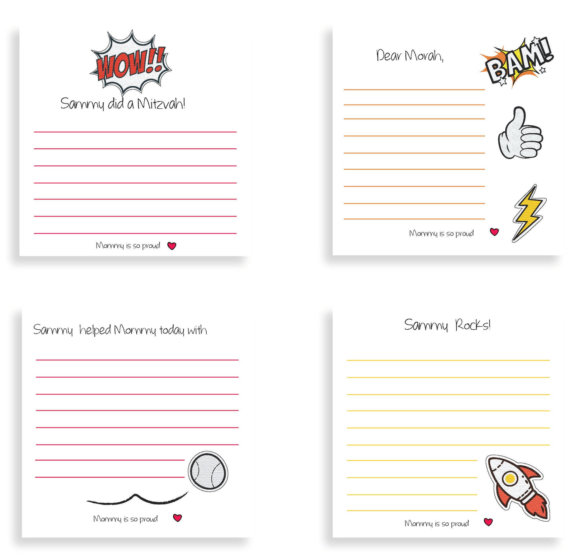 Boy's Mitzvah Notes