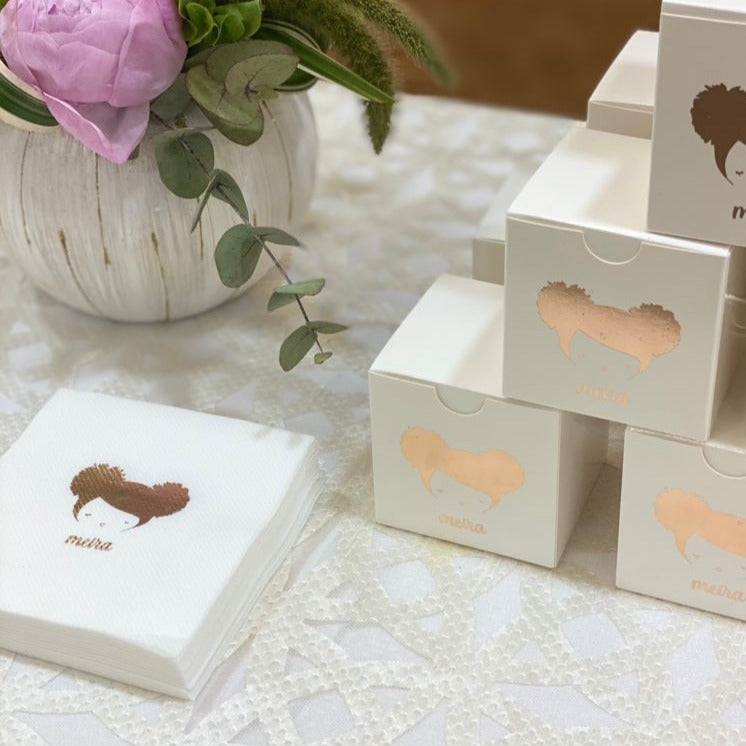 Custom Logo Linen Like Cocktail Napkin