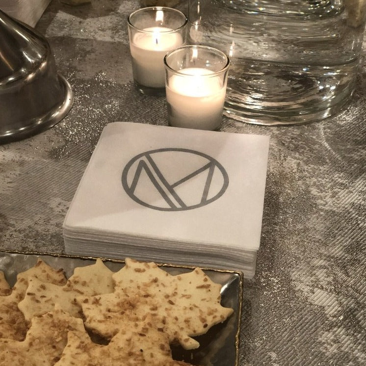Custom Logo Linen Like Cocktail Napkin